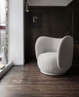Billede af Ferm Living Rico Lounge Chair Brushed SH: 41 cm - Off White 