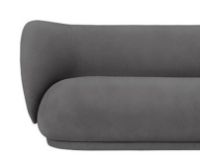 Billede af Ferm Living Rico 3 Personers Sofa Brushed L:210 cm - Grey