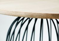 Billede af Wendelbo Wire Basket Coffee Table Large Ø: 59 - Oak OUTLET