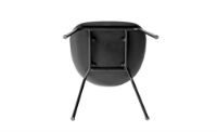 Billede af Audo Copenhagen Harbour Side Dining Chair SH: 45 cm - Black Shell / Black Steel Base