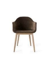 Billede af Audo Copenhagen Harbour Dining Chair SH: 45 cm - City Velvet CA 7832/078 / Natural Oak 