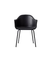 Billede af Audo Copenhagen Harbour Dining Chair SH: 45 cm - Dakar 0842 / Black Steel  