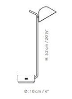 Billede af Audo Copenhagen Peek table lamp Ø: 10 cm - White