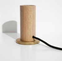 Billede af Tala Knuckle Table Lamp H: 12,5 cm - Oak/Brass  OUTLET