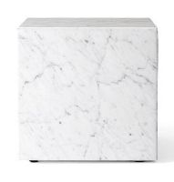 Billede af Audo Copenhagen Plinth Cubic H: 40 cm - White Carrara Marble