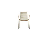 Billede af Cane-line Indoor Sidd Spisebordsstol m. Armlæn SH: 46 cm - Hvid