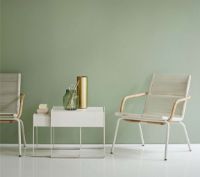 Billede af Cane-line Indoor Sidd Spisebordsstol m. Armlæn SH: 46 cm - Hvid