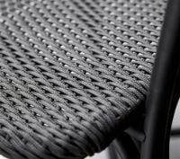 Billede af Cane-line Indoor Noble Spisebordstol m. armlæn SH: 47 cm - Black Rattan