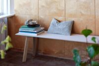 Billede af HAY CPH Deux 215 Bench 140x35x45 cm - Untreated Solid Beech/Pearl White Laminate