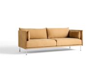 Billede af HAY Silhouette 3 Personers Sofa Mono L:212 cm - Linara 142 / Chromed Steel