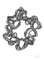 Billede af Nordal Wreath Illustration 40x30 cm - Black Frame OUTLET