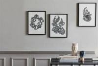 Billede af Nordal Rocaille Illustration 40x30 cm - Black Frame OUTLET