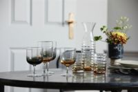 Billede af Nordal Jog Glass Jug 1 L H: 28 cm - Clear/Amber OUTLET