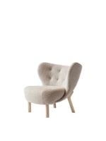 Billede af &Tradition Little Petra VB1 Lounge Chair SH: 40 cm - White Oiled Oak/Karakorum 003