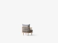 Billede af &Tradition Fly SC10 Lounge Chair SH: 40 cm - White Oiled Oak/Hot Madison 094