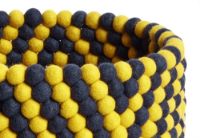 Billede af HAY Bead Basket Ø: 40 cm - Yellow Chevron