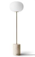 Billede af Audo Copenhagen JWDA Floor Lamp Travertine H: 150 cm - Brushed Brass
