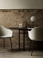 Billede af Audo Copenhagen Snaregade Dining Table Oval B: 210 cm - Black Steel / Black Oak 