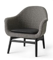 Billede af Audo Copenhagen Harbour Lounge Chair D: 70 cm - Black Oak Base / Upholstered Seat Savanna 152 Upholstered Cushion Shade 20296 UDSTILLINGSMODEL OUTLET