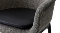 Billede af Audo Copenhagen Harbour Lounge Chair D: 70 cm - Black Oak Base / Upholstered Seat Savanna 152 Upholstered Cushion Shade 20296 UDSTILLINGSMODEL OUTLET
