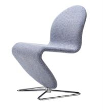 Billede af Verpan System 1-2-3 Dining Chair Standard SH: 47 cm - Noise 742/Butterfly Aluminium