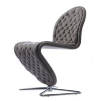 Billede af Verpan System 1-2-3 Dining Chair Deluxe - Divina MD 343/Butterfly Aluminium
