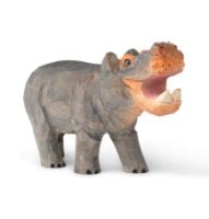 Billede af Ferm Living Animal Hand-Carved H: 10,5 cm - Hippo 