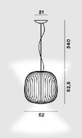Billede af Foscarini Spokes 2 Pendel LED Dæmpbar H: 52,5 cm - Kobber 