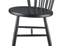 Billede af FDB Møbler J18 Spisebordsstol SH: 45 cm - Sort