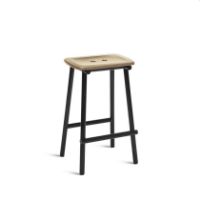 Billede af Please Wait to be Seated Tubby Tube Counter Stool H: 63 cm - Natur/Black  