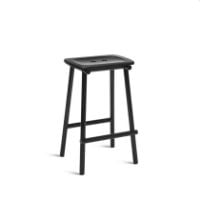 Billede af Please Wait to be Seated Tubby Tube Counter Stool H: 63 cm - Black/Black  