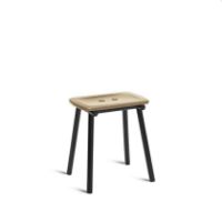 Billede af Please Wait to be Seated Tubby Tube Stool H: 45 cm - Nature/Black