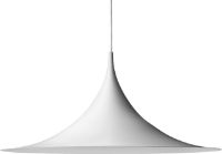Billede af GUBI Semi Pendant Ø: 90 cm - White Semi Matt