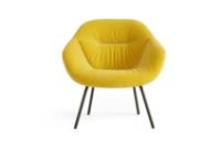 Billede af HAY AAL87 Chair H: 81 cm - Black Powder Coated Steel / Lola Yellow
