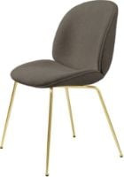Billede af GUBI Beetle Dining Chair Fully Upholstered Light Bouclé SH: 45 - Brass/004