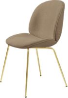 Billede af GUBI Beetle Dining Chair Fully Upholstered Light Bouclé SH: 45 - Brass/003