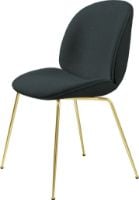Billede af GUBI Beetle Dining Chair Fully Upholstered Light Bouclé SH: 45 - Brass/028