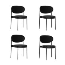 Billede af Verpan Series 430 Chair SH: 47 cm - Harald 192 Black/Black 4 FOR 3 KAMPAGNETILBUD 