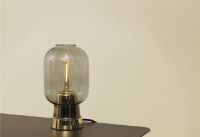 Billede af Normann Copenhagen Amp Bordlampe H: 26,5cm - Smoke/Messing