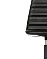 Billede af Paustian Spinal Chair 44 High Back SH: 43-55 cm - Black Base w. Castors/Black Sierra Leather
