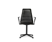 Billede af Paustian Spinal Chair 44 High Back w. Armrest SH: 46 cm - Black Swivel Base/Black Sierra Leather