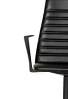 Billede af Paustian Spinal Chair 44 High Back w. Armrest SH: 46 cm - Black Swivel Base/Black Sierra Leather