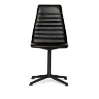 Billede af Paustian Spinal Chair 44 High Back SH: 46 cm - Black Swivel Base/Black Sierra Leather