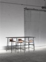 Billede af Normann Copenhagen Studio Barstool 65cm - Sort/Brun