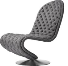 Billede af Verpan System 1-2-3 Lounge Chair Deluxe SH: 38 cm - Hallingdal 130/Aluminium