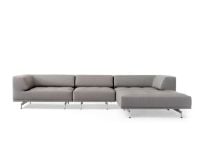 Billede af Fredericia Furniture 450 Delphi Sofa m. Chaiselong L: 325 cm - Steelcut Trio 2/Aluminium 