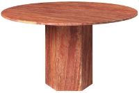 Billede af GUBI Epic Dining Table Ø: 130 cm - Red Travertine