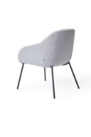 Billede af Wendelbo Mango Mini Chair SH: 46 cm - Black Powder Coated Steel/Remix 143