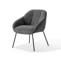 Billede af Wendelbo Mango Mini Chair SH: 46 cm - Black Powder Coated Steel/Remix 163