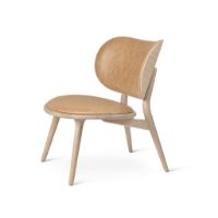 Billede af Mater The Lounge Chair SH: 40 cm - Natural Tanned Leather/Matt Lacquered Oak